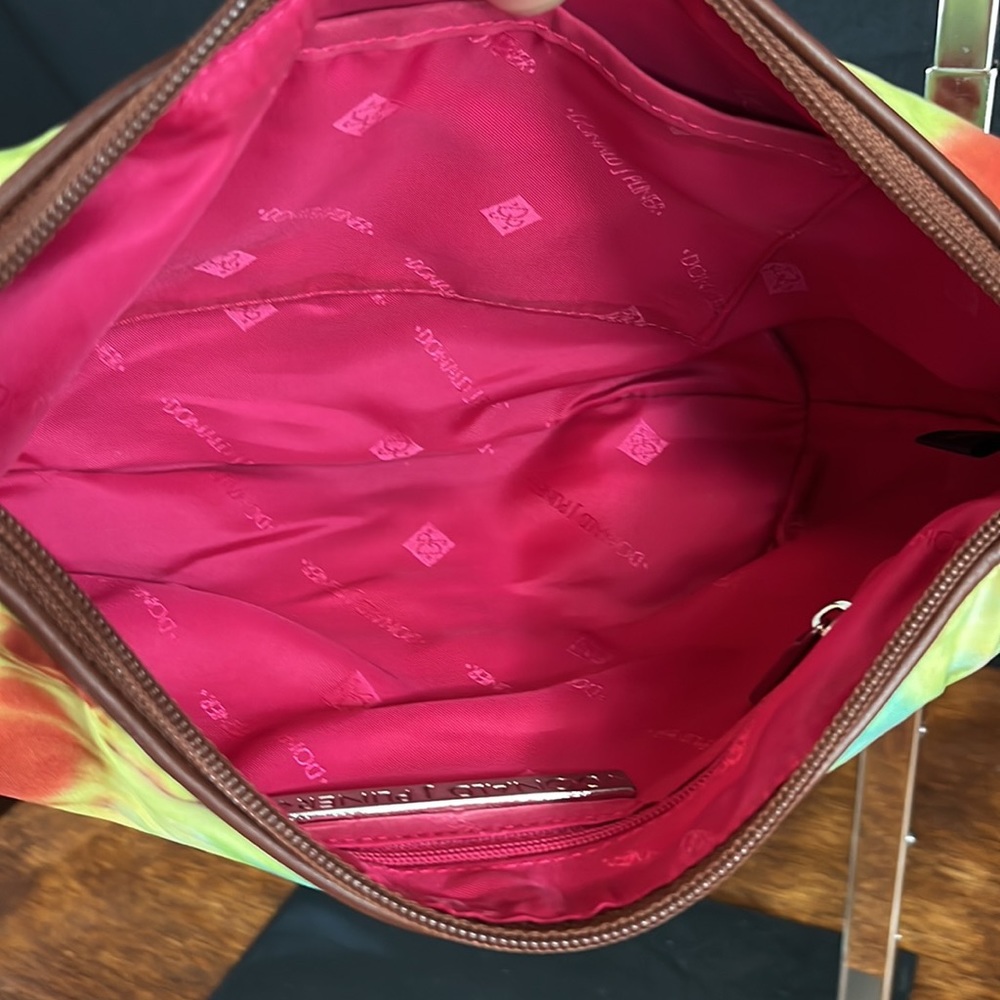 Donald J. Pliner Designer Tie Dye Handbag NWOT - Picture 9 of 10